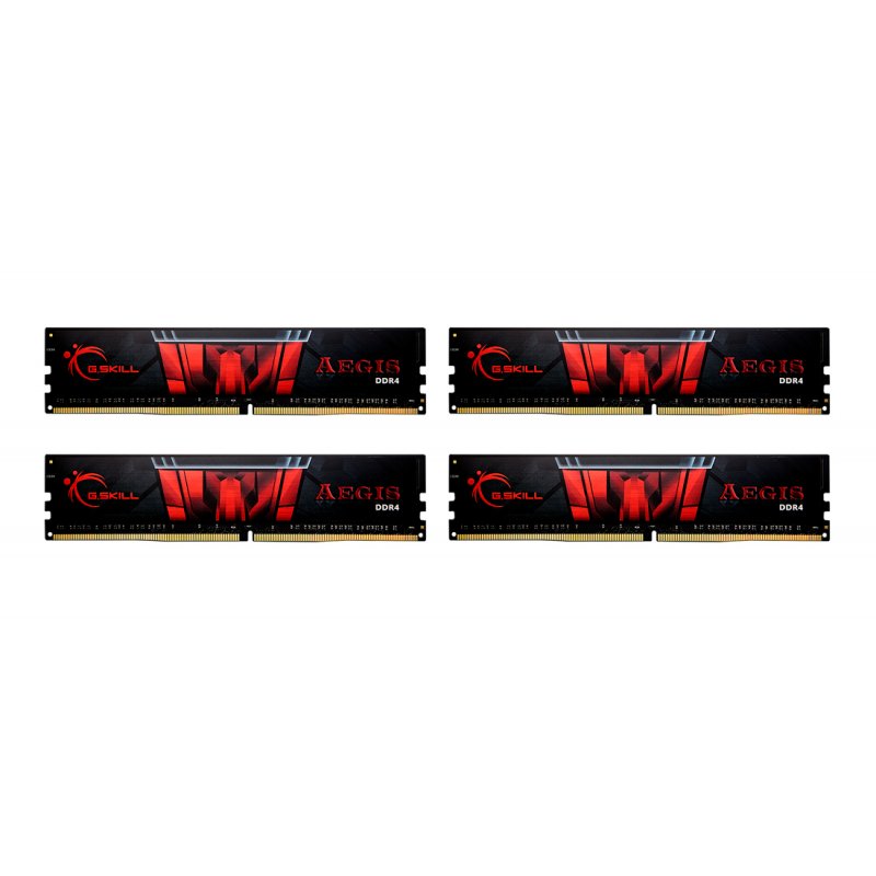 G.Skill compatible AEGIS - DDR4 - 64 GB: 4 x 16 GB - DIMM 288-PIN - ungepuffert