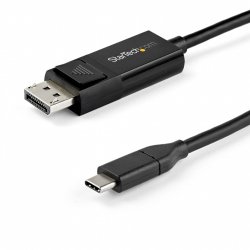 StarTech.com 3ft (1m) USB C to DisplayPort 1.4 Cable 8K 60Hz/4K - Bidirectional DP to USB-C or USB-C to DP Reversible Vi