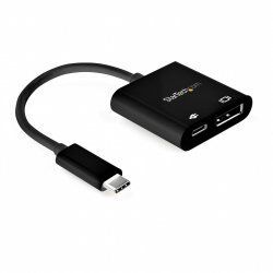 StarTech.com USB C to DisplayPort Adapter with 60W Power Delivery Pass-Through - 8K/4K USB Type-C to DP 1.4 Video Conve