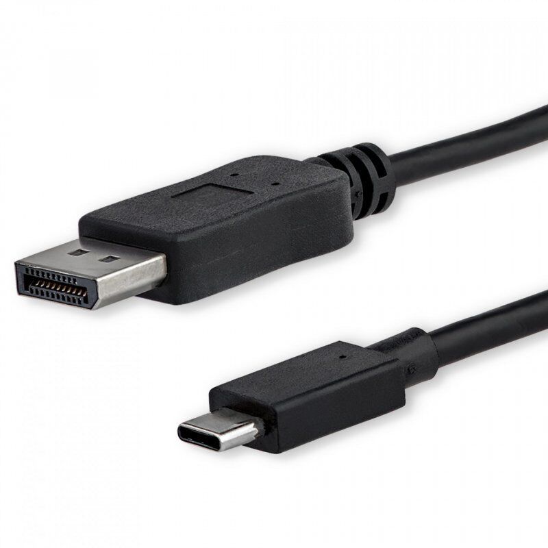 StarTech.com USB-C auf DisplayPort Adapter Kabel - 1,8 m - Thunderbolt 3 kompatibel - Schwarz - 4K 60Hz - CDP2DPMM6B - 