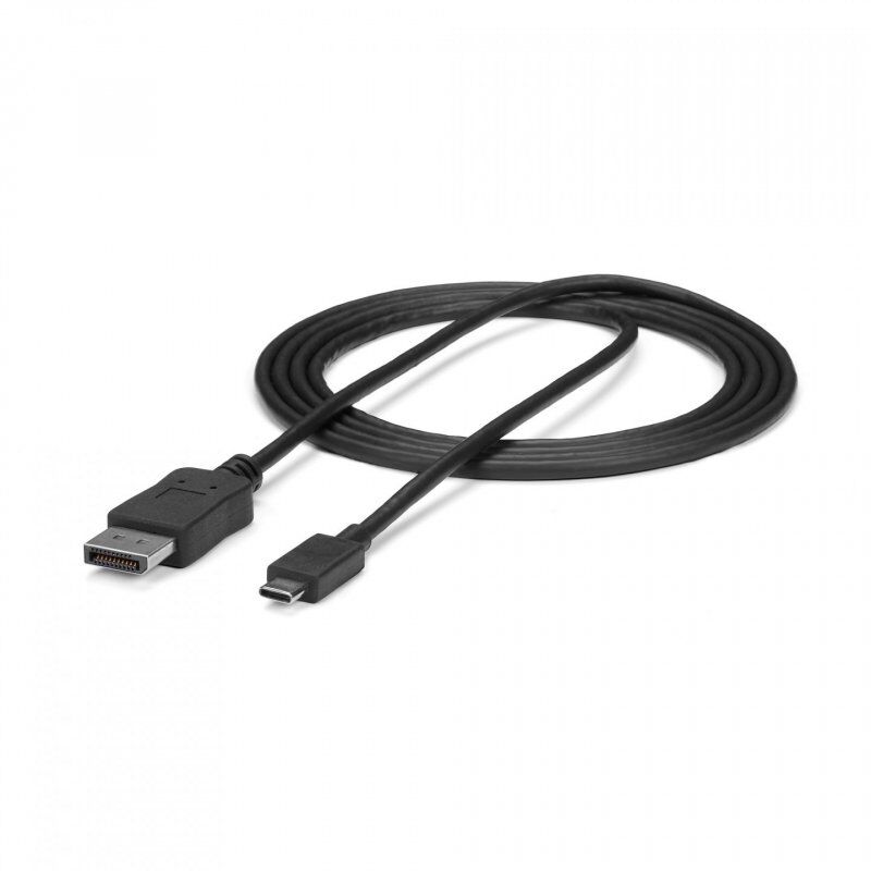 StarTech.com USB-C auf DisplayPort Adapter Kabel - 1,8 m - Thunderbolt 3 kompatibel - Schwarz - 4K 60Hz - CDP2DPMM6B - 