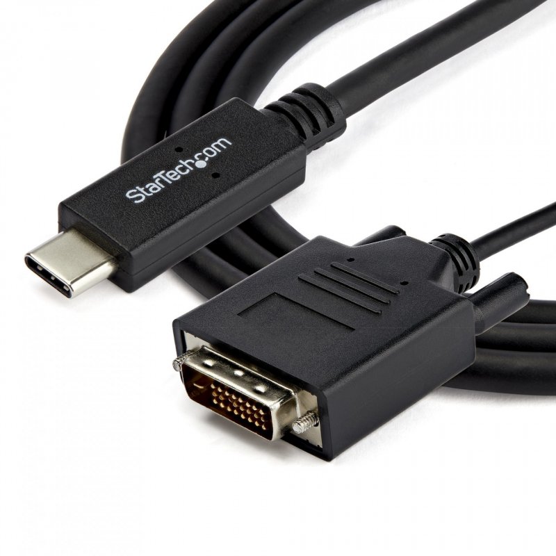 StarTech.com USB-C auf DVI Adapterkabel - USB Typ-C auf DVI Konverter / Adapter - 2m - 1920x1200 - externer Videoadapter