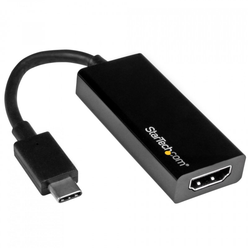 StarTech.com USB-C auf HDMI Adapter - Thunderbolt 3 kompatibel - Schwarz - 4K 30Hz - externer Videoadapter - Schwarz