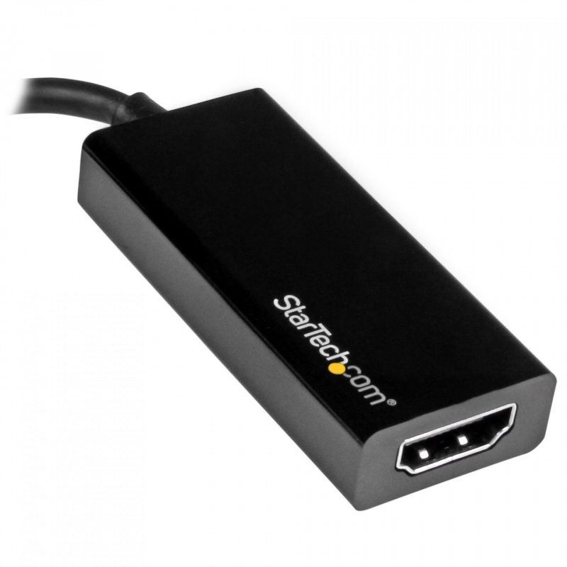 StarTech.com USB-C auf HDMI Adapter - Thunderbolt 3 kompatibel - Schwarz - 4K 30Hz - externer Videoadapter - Schwarz
