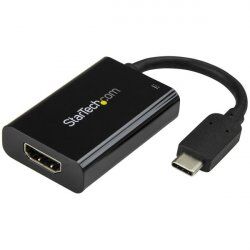 StarTech.com USB C to HDMI 2.0 Adapter with Power Delivery - 4K 60Hz USB Type-C to HDMI Display Video Converter - 60W PD