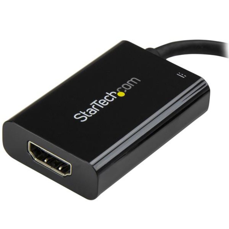 StarTech.com USB-C auf HDMI Adapter mit USB Stromversorgung - USB Typ C zu HDMI Konverter für Computer mit USB C - 4K 6