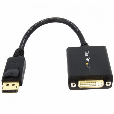 StarTech.com DisplayPort auf DVI Adapter - DP (Stecker) zu DVI-I (Buchse) Video -Konverter - maximale Auflösung 1920x12