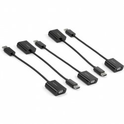 DISPLAYPORT TO VGA ADAPTER 1920X1200 - MONITOR DONGLE - 5PK
