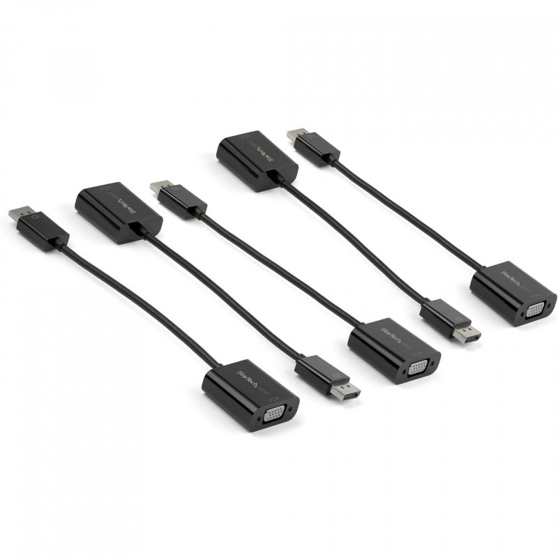 DISPLAYPORT TO VGA ADAPTER 1920X1200 - MONITOR DONGLE - 5PK
