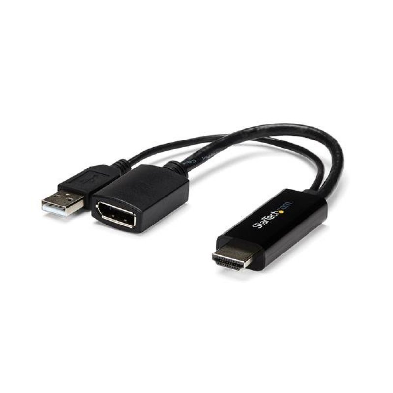CONVERTISSEUR HDMI VERS DP ALIMENTE PAR USB - M/F - 4K