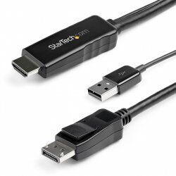 StarTech.com Câble Adaptateur HDMI vers DisplayPort de 2m - 4K 30Hz - M/M - Câble Convertisseur Actif HDMI 1.4 vers DP