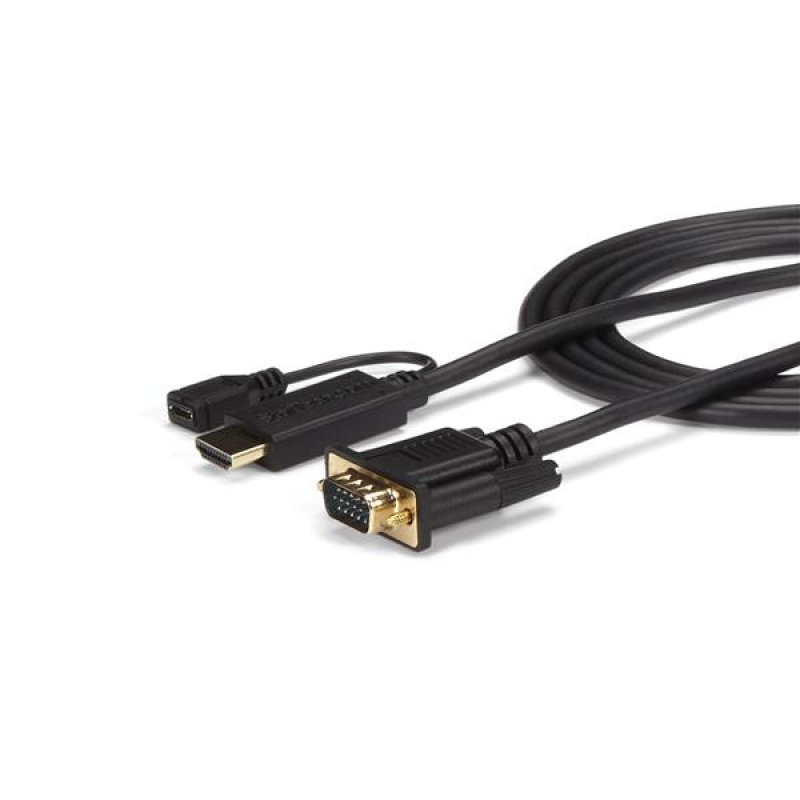 StarTech.com Câble adaptateur HDMI vers VGA de 1,8m - Convertisseur actif HDMI vers HD15 - M/M - 1920x1200 / 1080p
