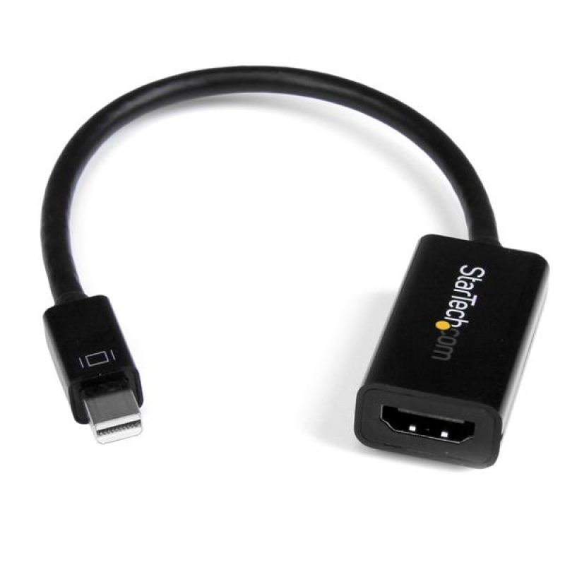 StarTech.com Mini DisplayPort to HDMI Adapter - Active mDP to HDMI Video Converter - 4K 30Hz - Mini DP or Thunderbolt 1/