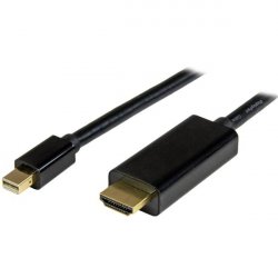StarTech.com 6ft (2m) Mini DisplayPort to HDMI Cable - 4K 30Hz Video - mDP to HDMI Adapter Cable - Mini DP or Thunderbol