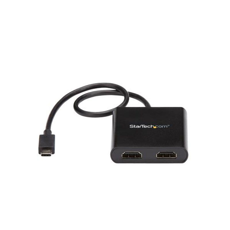 StarTech.com 2-Port Multi Monitor Adapter - USB-C to 2x HDMI Video Splitter - USB Type-C to HDMI MST Hub - Dual 4K 30Hz 