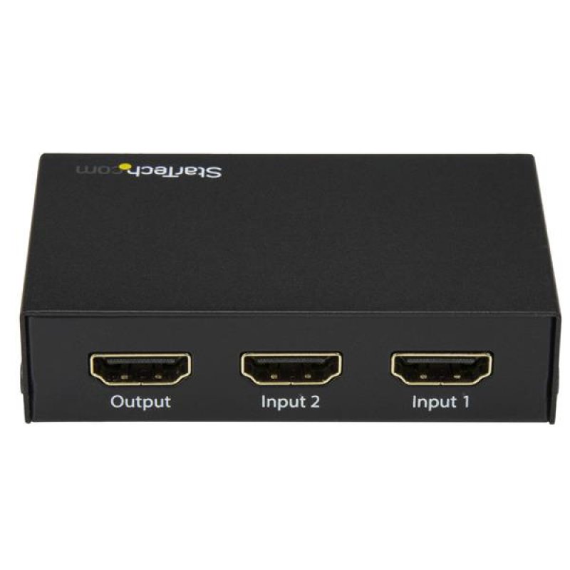 StarTech.com 2 Port HDMI Switch - 4K HDMI Switch Box - Ultra HD 4k 60Hz - Video/Audio-Schalter - 2 Anschlüsse