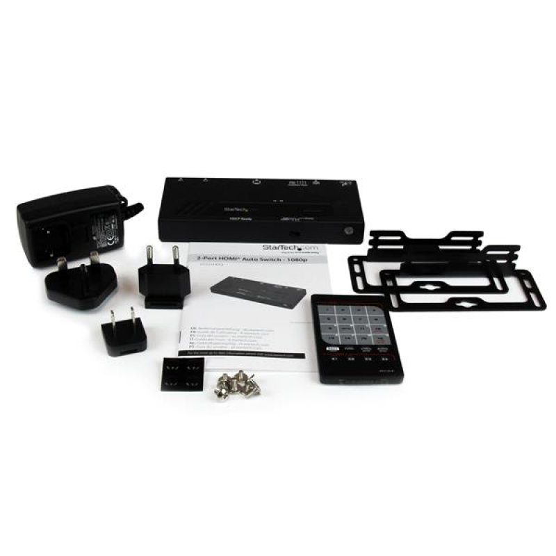 StarTech.com Commutateur vidéo HDMI à 2 ports avec commutation automatique et prioritatire - Switch HDMI - 1080p