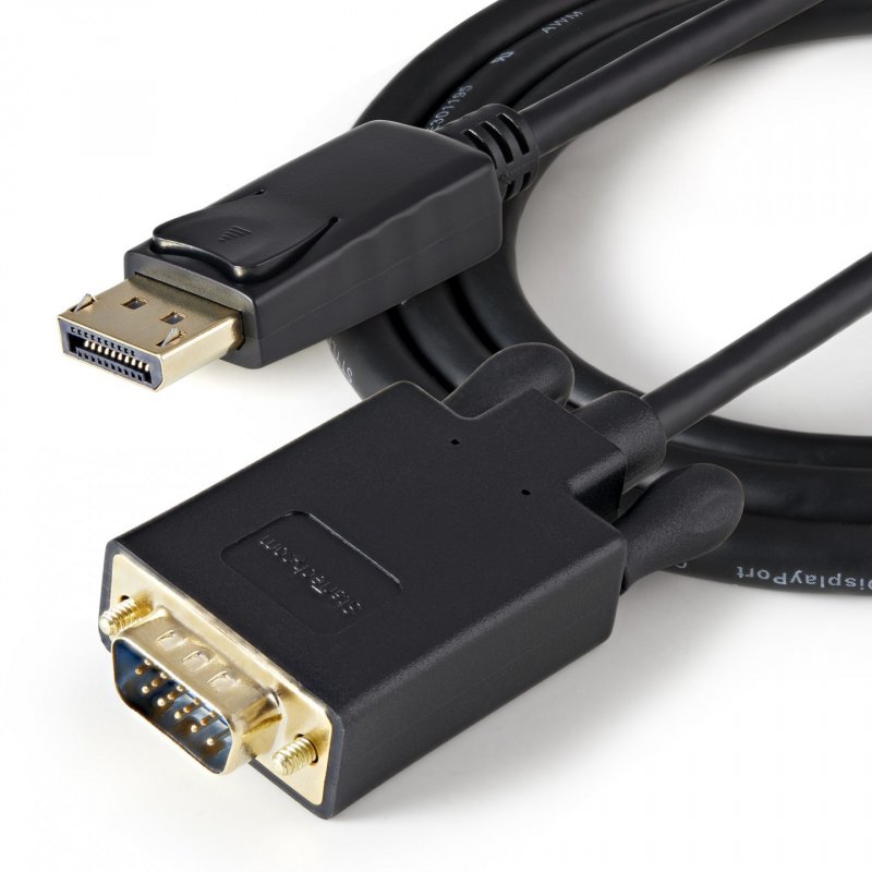 StarTech.com 3ft (1m) DisplayPort to VGA Cable - Active DisplayPort to VGA Adapter Cable - 1080p Video - DP to VGA Monit