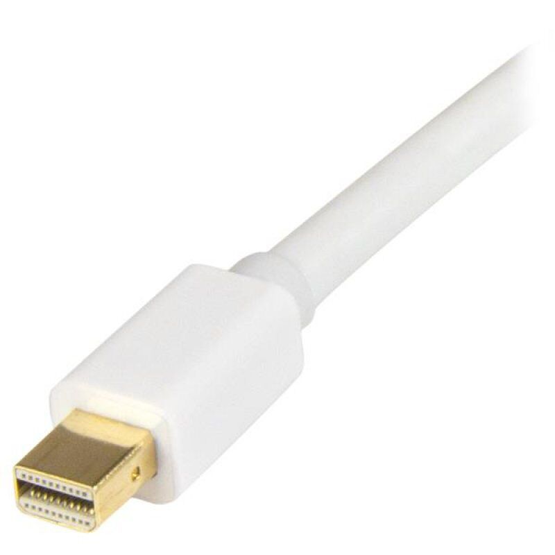 CABLE ADAPTATEUR MINI DP VERS HDMI DE 2 M - M/M - 4K - BLANC