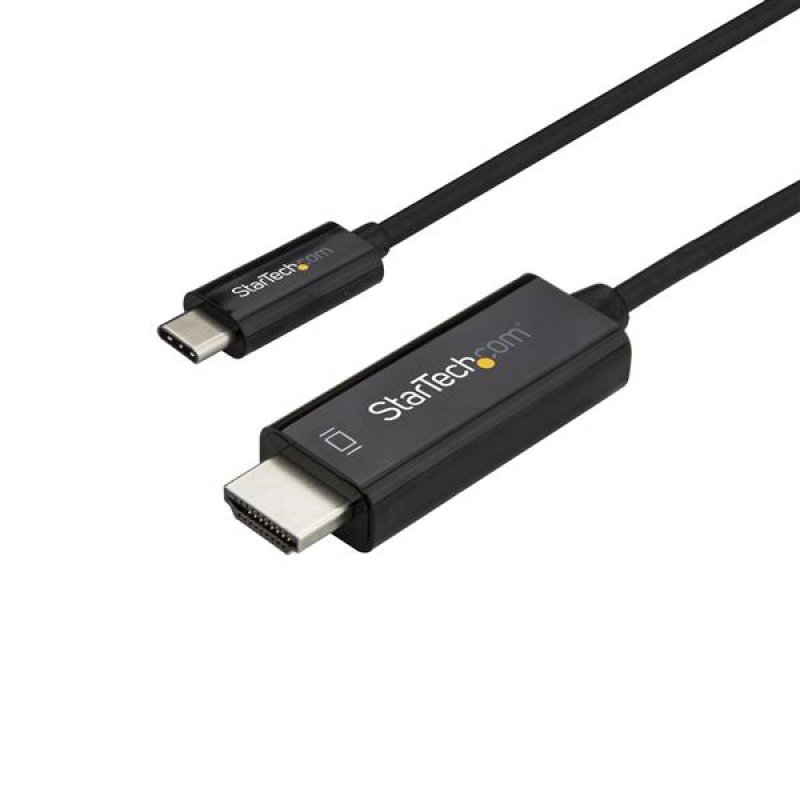 StarTech.com 6ft (2m) USB C to HDMI Cable - 4K 60Hz USB Type C to HDMI 2.0 Video Adapter Cable - Thunderbolt 3 Compatibl