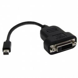 StarTech.com Mini DisplayPort to DVI Adapter - Active Mini DisplayPort to DVI-D Adapter Converter - 1080p Video - mDP or