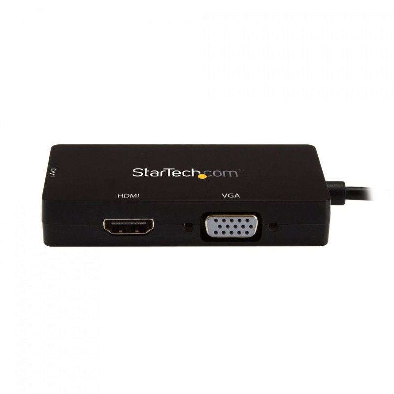 StarTech.com USB-C Multiport Video Adapter - 3-in-1 - 4K 30Hz - Black