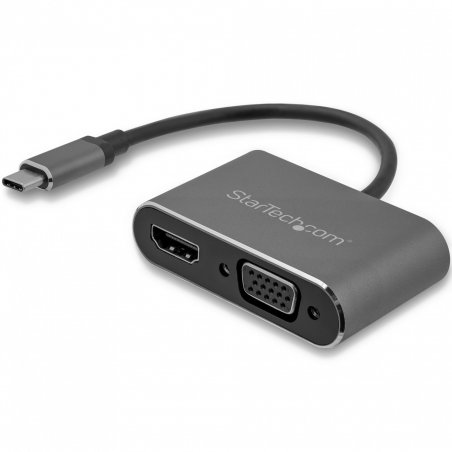 USB-C TO VGA AND HDMI ADAPTER 2IN1 4K 30HZ SPACE GRAY