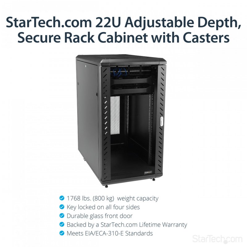 RACK DE SERVEUR NON-ASSEMBLE 22U 36  AVEC ROULETTES