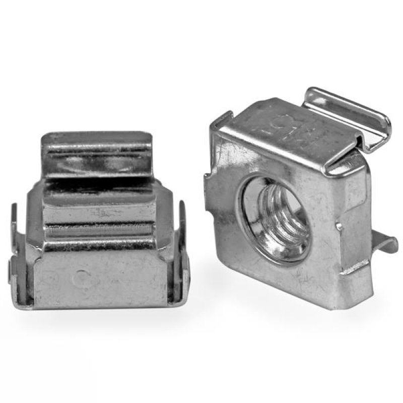 StarTech.com Käfigmutter M5 für Server Rack / -Schrank Packung mit 50 - Cage Nuts für Serverschränke Vorspannmutter