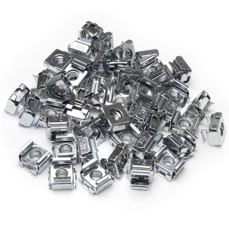StarTech.com 50 Pkg M5 Cage Nuts for Server Rack Cabinets