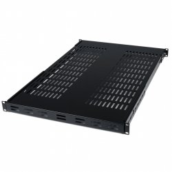 StarTech.com 1U Adjustable Vented Server Rack Mount Shelf - 175lbs - 19.5 to 38in Adjustable Mounting Depth Universal Tr
