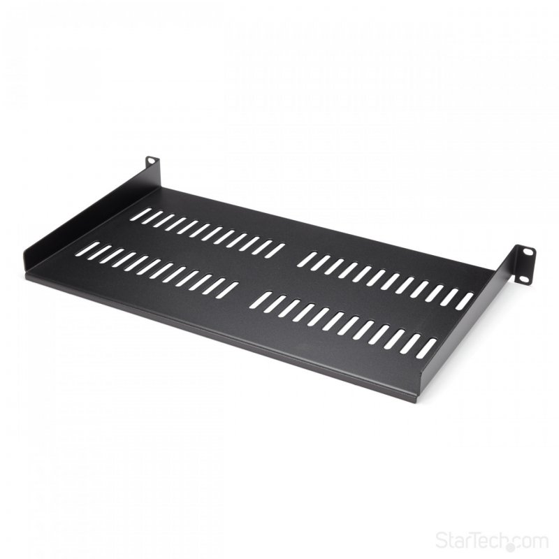 StarTech.com 1U Server Rack Shelf - Universal Vented Rack Mount Cantilever Tray for 19" Network Equipment Rack & Cabinet
