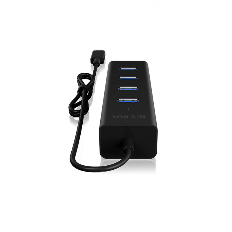 Type-C™ zu 4-Port USB 3.0 , Alu-Gehäuse ICY BOX
