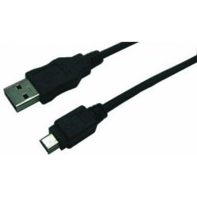 LogiLink CU0014 USB cable 1.8 m USB 2.0 USB A Mini-USB B Black