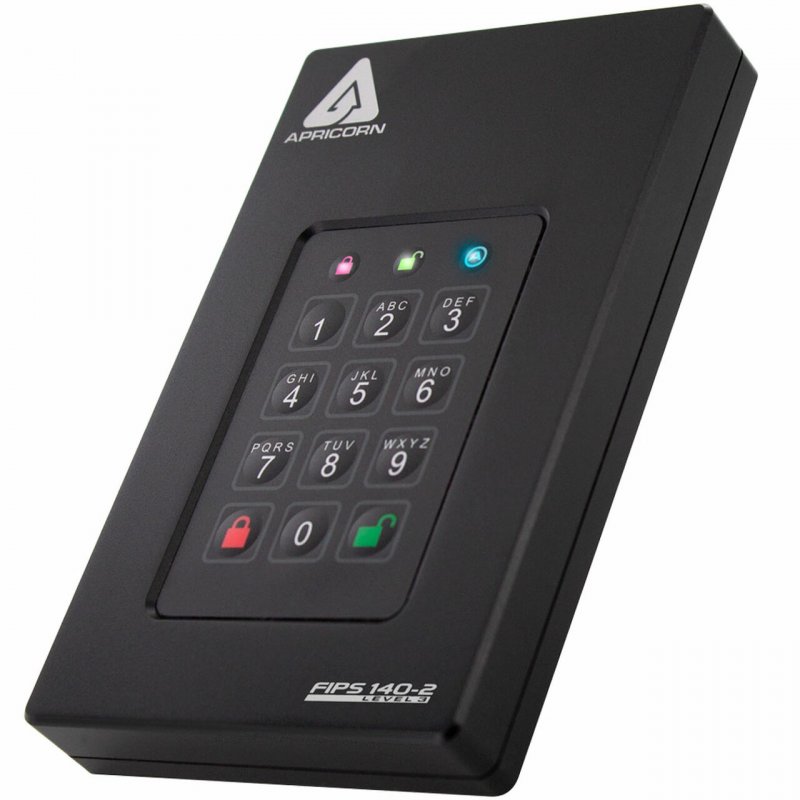 Apricorn Aegis Fortress L3 disque dur externe 1 To Noir