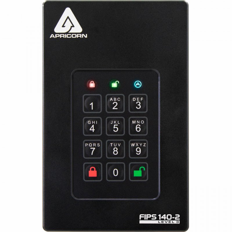 Apricorn compatible Aegis Fortress L3 - Festplatte - 1 TB - USB 3.1