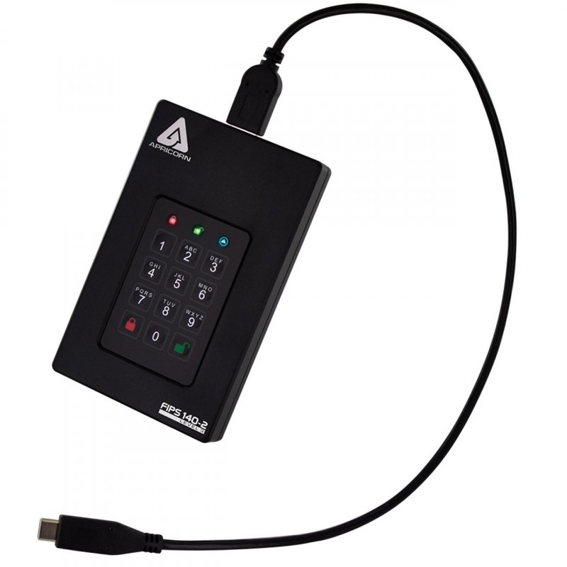 Apricorn compatible Aegis Fortress L3 - Festplatte - 2 TB - USB 3.1