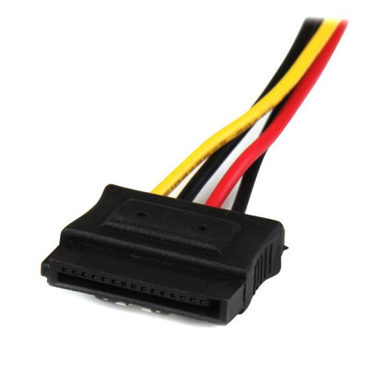 StarTech.com 30 cm 4-Pin LP4 auf SATA Y-Stromkabel - LP4 zu Serial-ATA Splitter Y-Kabel (PYO2LP4LSATA) - Netzteil - 30 