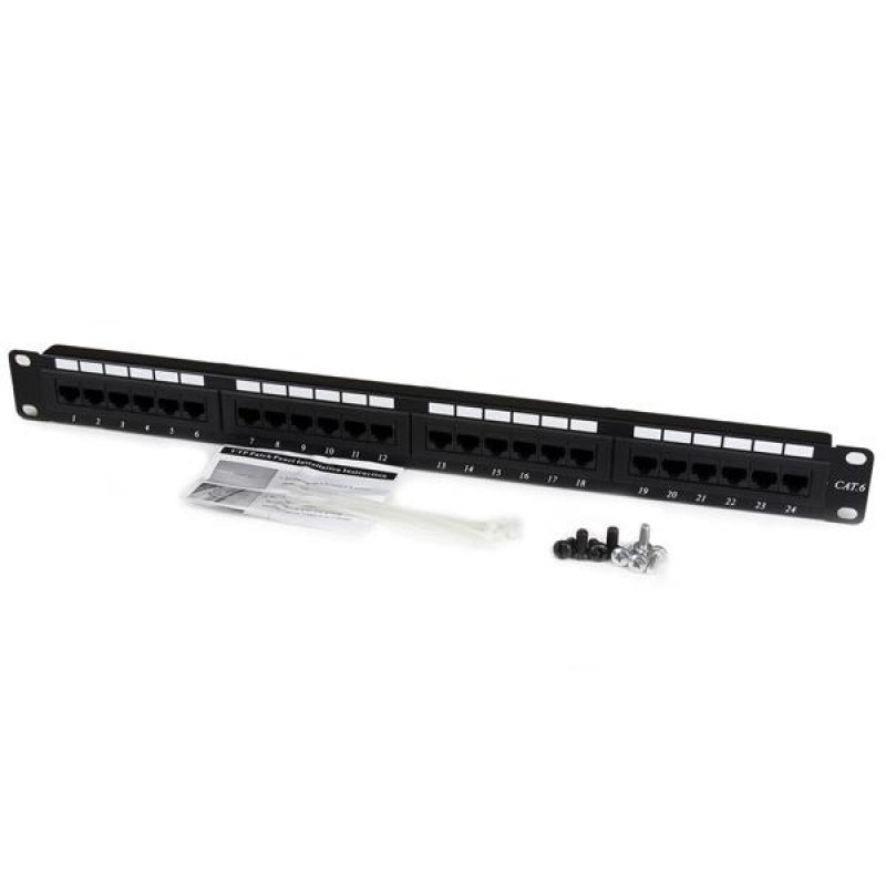 1U 24 PORT NETWORK PATCH PANEL 110 TYPE RACK MOUNT PATCH PANEL