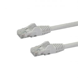 CABLE RESEAU CAT6 UTP SANS CROCHET DE 10 M - M/M - BLANC