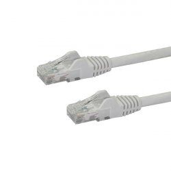 StarTech.com 10m CAT6 Ethernet Cable - White CAT 6 Gigabit Ethernet Wire -650MHz 100W PoE RJ45 UTP Network/Patch Cord Sn