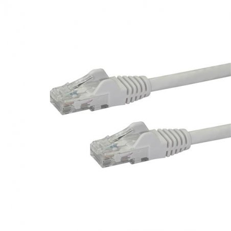 CABLE RESEAU CAT6 UTP SANS CROCHET DE 10 M - M/M - BLANC