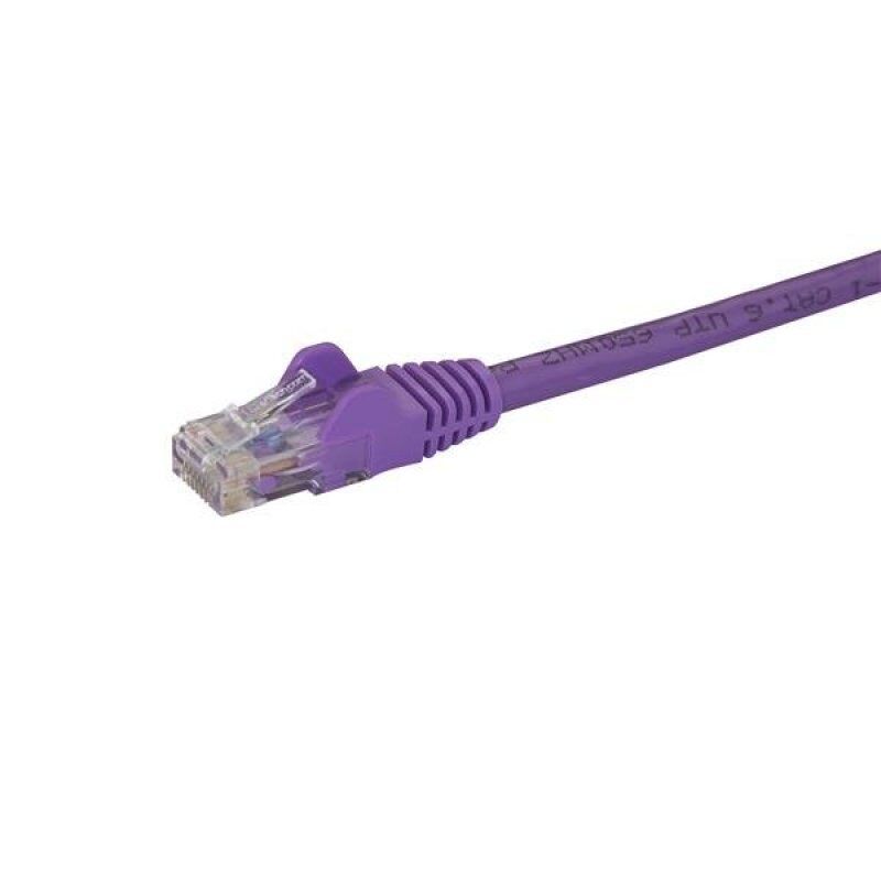 CABLE RESEAU CAT6 UTP SANS CROCHET DE 1 M - VIOLET
