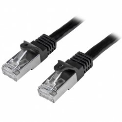CABLE RESEAU CAT6 SFTP SANS CROCHET DE 3 M - M/M - NOIR