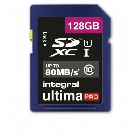 Integral 128GB ULTIMAPRO SDHC/XC 80MB CLASS 10 UHS-I U1 128 Go SD Classe 10