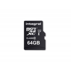 Integral 64GB MICRO SD CARD MICROSDXC CL10 UHS 1 90 MB/S + ADAPTER