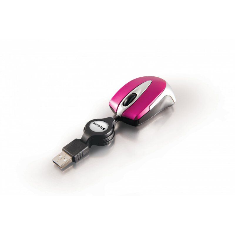 GO MINI OPTICAL TRAVEL MOUSE HOT PINK