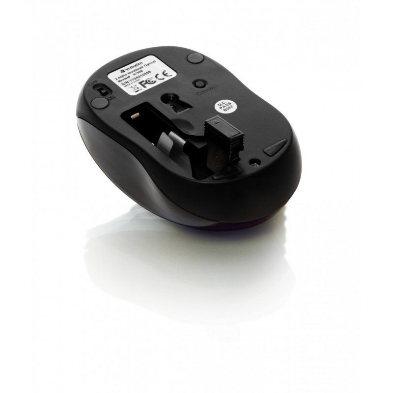 Verbatim Go Nano mouse Ambidextrous RF Wireless 1600 DPI