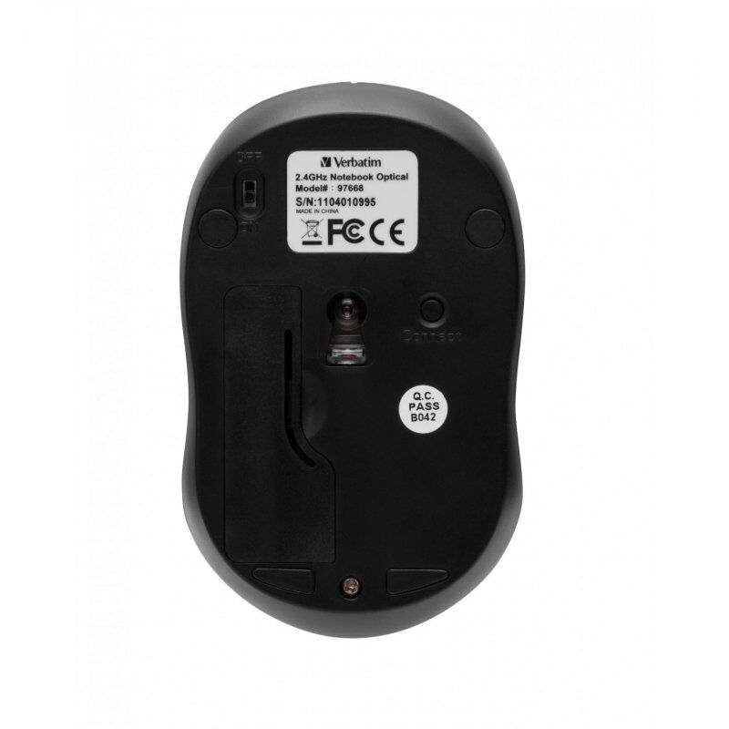 Verbatim Go Nano mouse Ambidextrous RF Wireless 1600 DPI