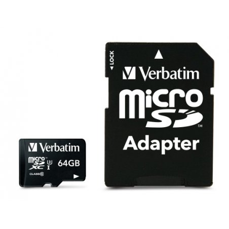 Verbatim compatible PRO - Flash-Speicherkarte - 64 GB - microSDXC UHS-I